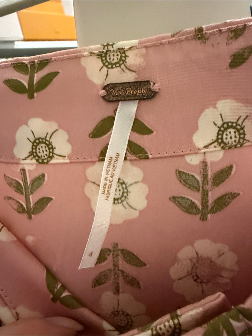 Free People Analise Printed Midi Skirt in Pink (Used Like New) - Picture 6 of 8